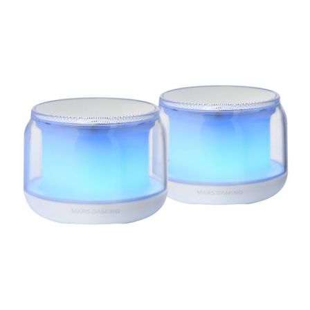 Mars Gaming MS-AURA Altavoces Bluetooth 15W RGB Blanco Mars Gaming MS-AURA Altavoces Bluetooth 15W RGB Blanco
